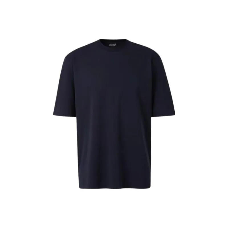 Zegna T Shirt Men's Marine Blue-0