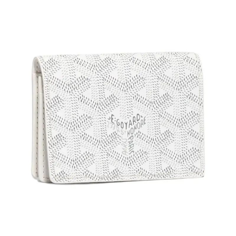 GOYARD MALESHERBES Canvas With Leather Card Holder Unisex White-0
