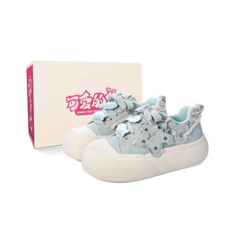Lovely You Lightweight Cushioning Wear-Resistant Low-Top Skateboard Shoes Women's-24