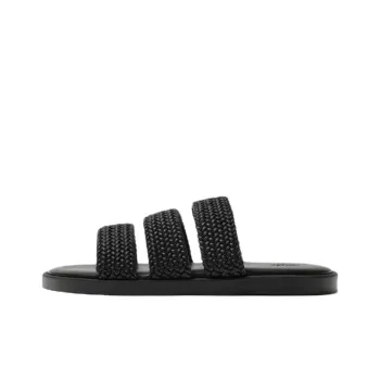 ZARA Abrasion Resistant Slide Slippers Men's Black