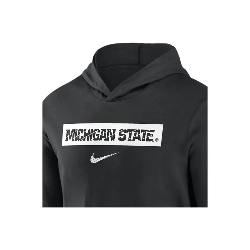Nike Michigan State Spartans Sideline Men's Nike Dri FIT College Long Sleeve Hooded Top-2