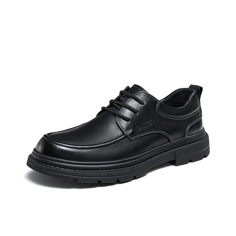 CAMEL Men's Casual Shoes Men Low Top Black, Earth Yellow-1