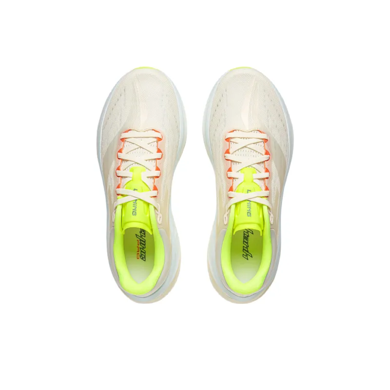 LiNing Yueying 5 Pro Shock Absorbers Rebound Low Top Sprint Running Shoes Men's Mica White-3