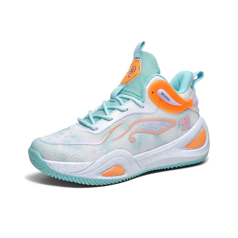 Black tailed Deer Shock Absorbers Slip Resistant, Abrasion Resistant, Breathable Mid Top Basketball Shoes Unisex-10
