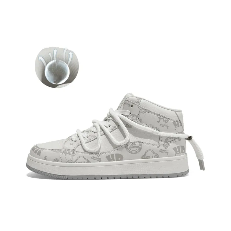 DoraemonA Mid Top Skateboard Shoes Unisex-25