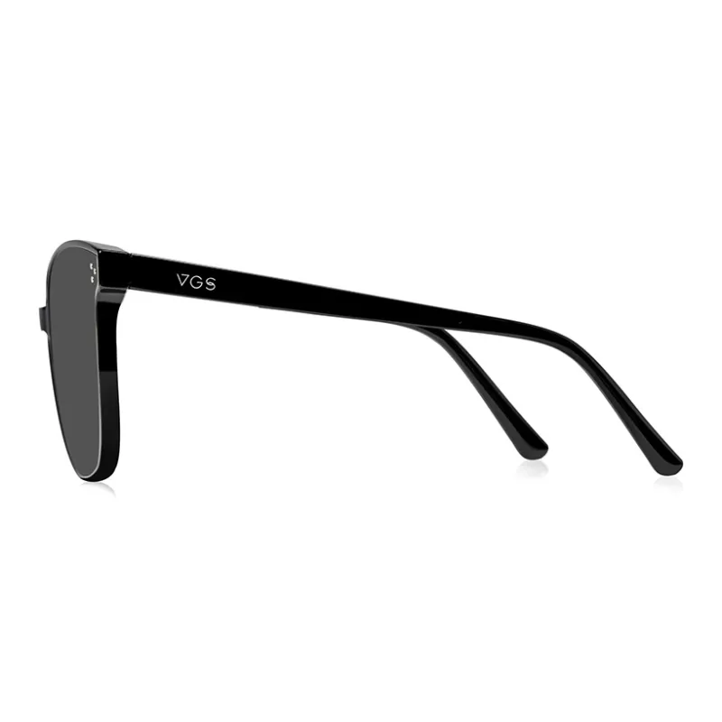 VEGOOS TR/Memory Plastic Square Sunglasses Unisex Tea Brown-2