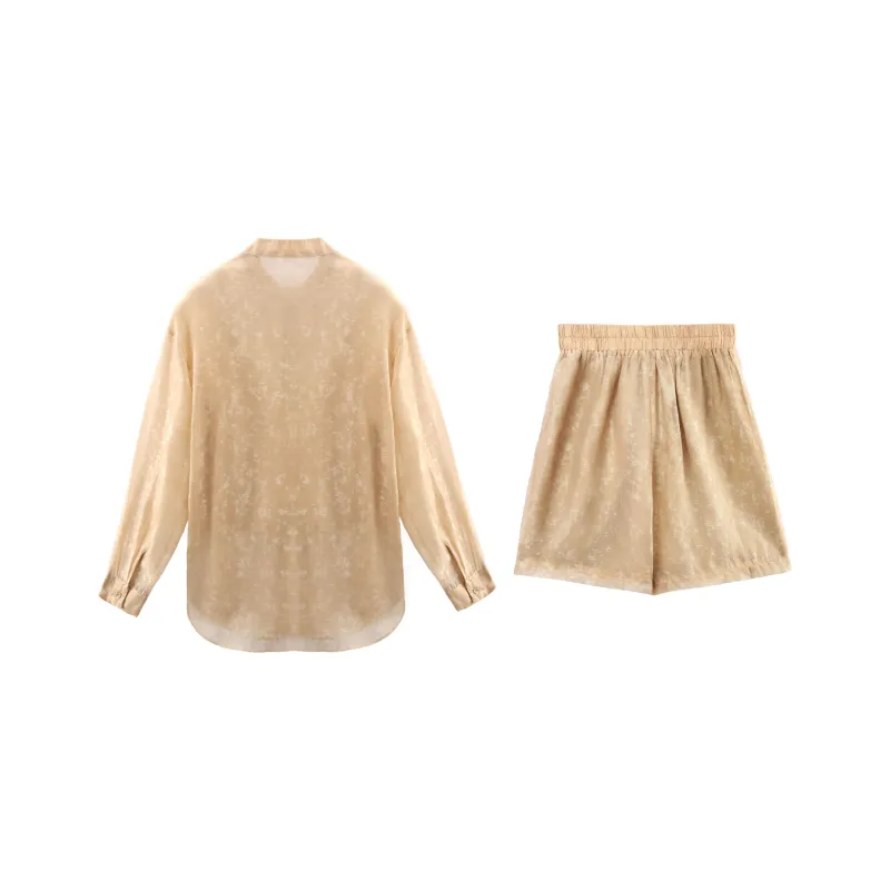 A Paradise For Awakening Casual Suit Women's Champagne-1