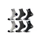 [2 Light Gray, 2 Dark Gray, 2 Black]·100% cotton, Odor-Resistant