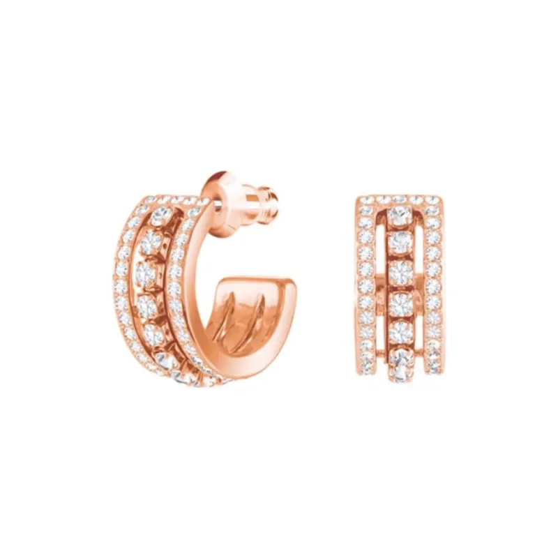 Swarovski Crystal Earrings Unisex Gold-1
