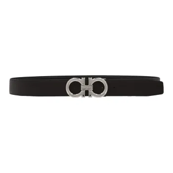 Ferragamo Leather Belts Men Black