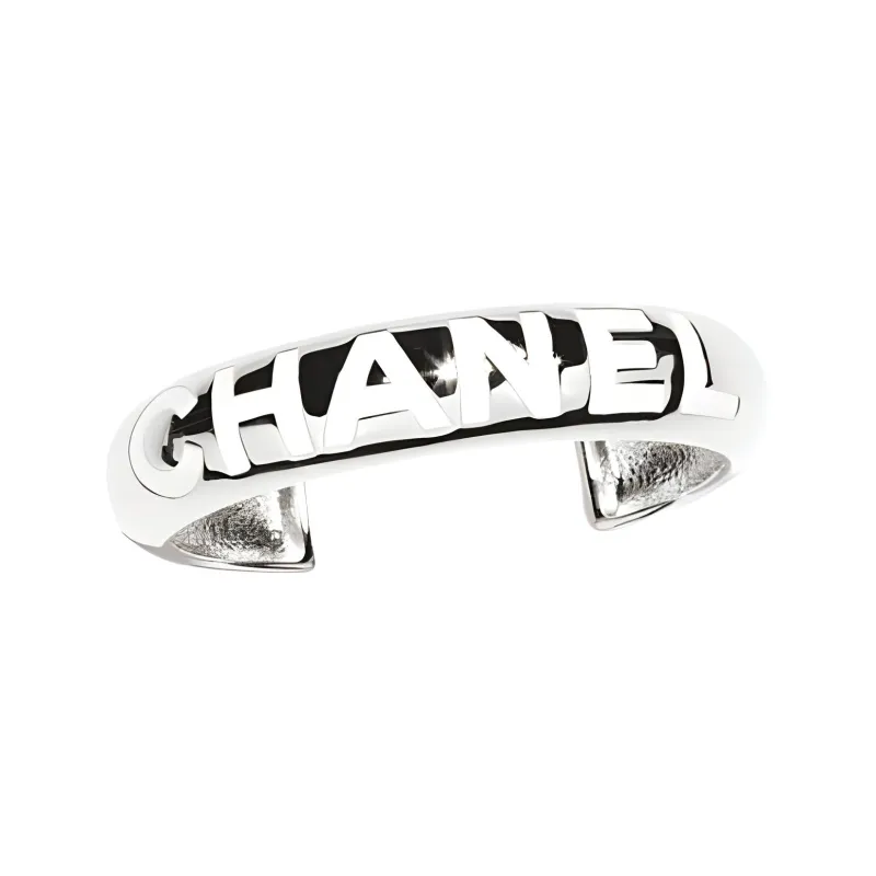 CHANEL Metal, Resin Bangles Women's Silver-1