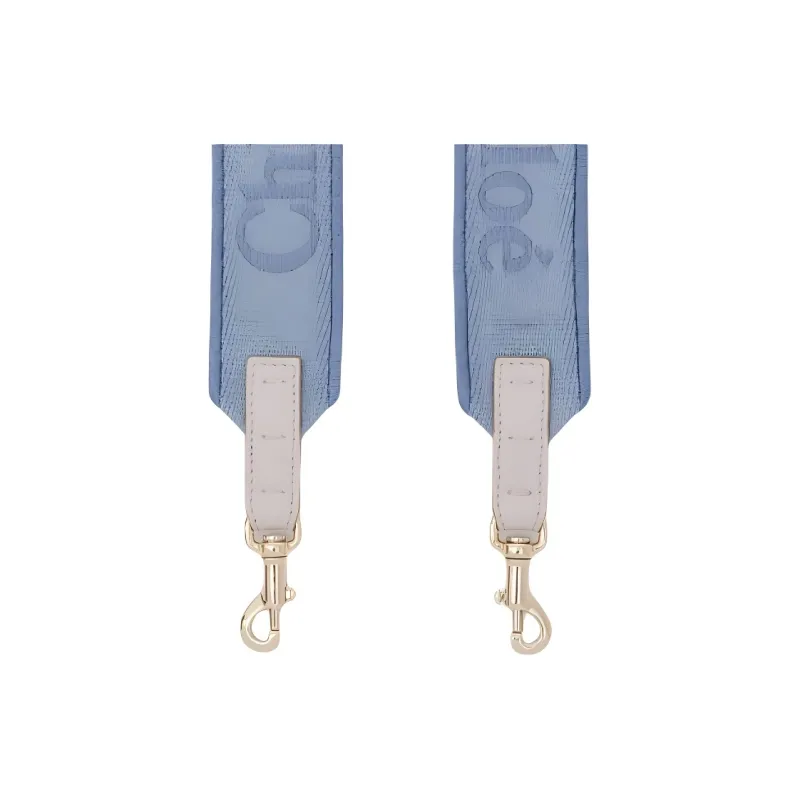 Chloe Canvas Blended With Polyester Bag Straps Women's Washed Blue-4