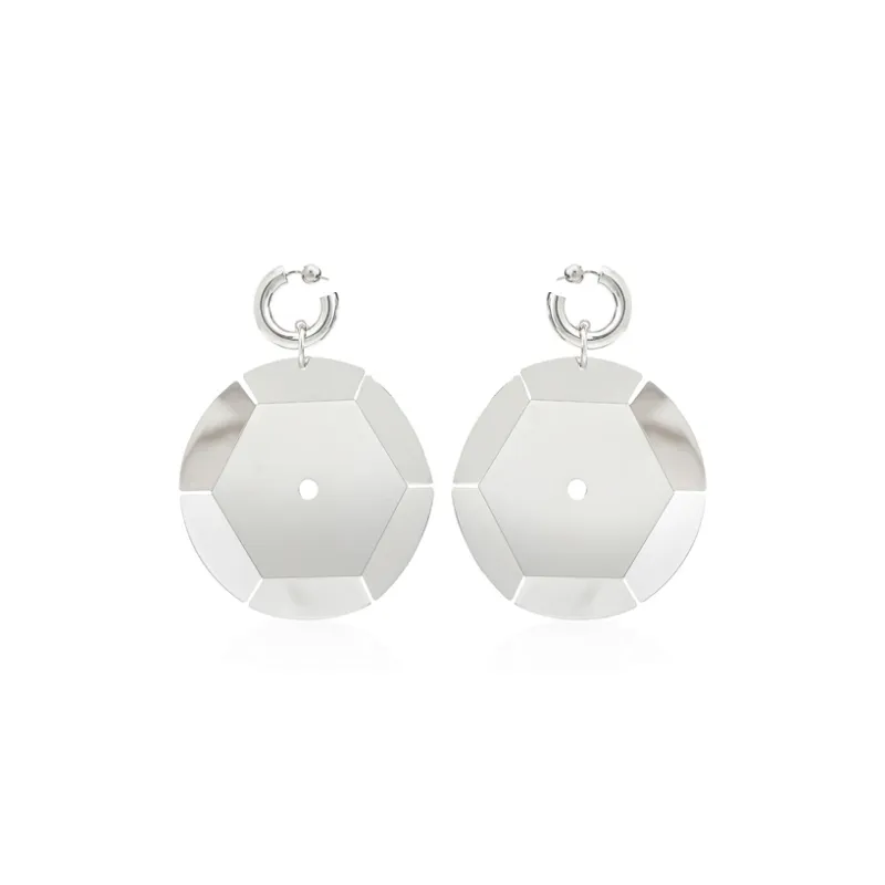 Burberry Palladium Plated Brass Earrings Women's Silver-0