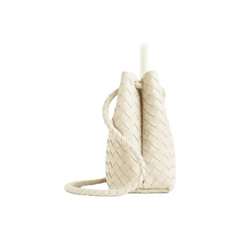 Bottega Veneta Andiamo Series Lambskin Handbag Women's Sea Salt Color-1