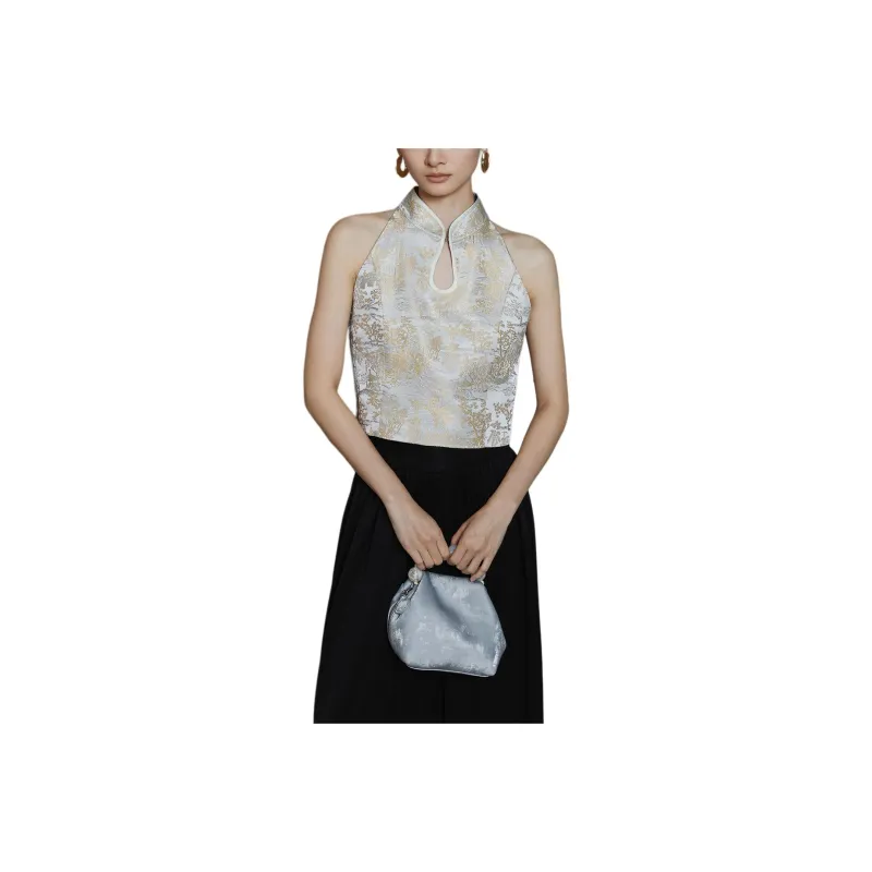 HECO Tank Tops Women's Gray Gold-0