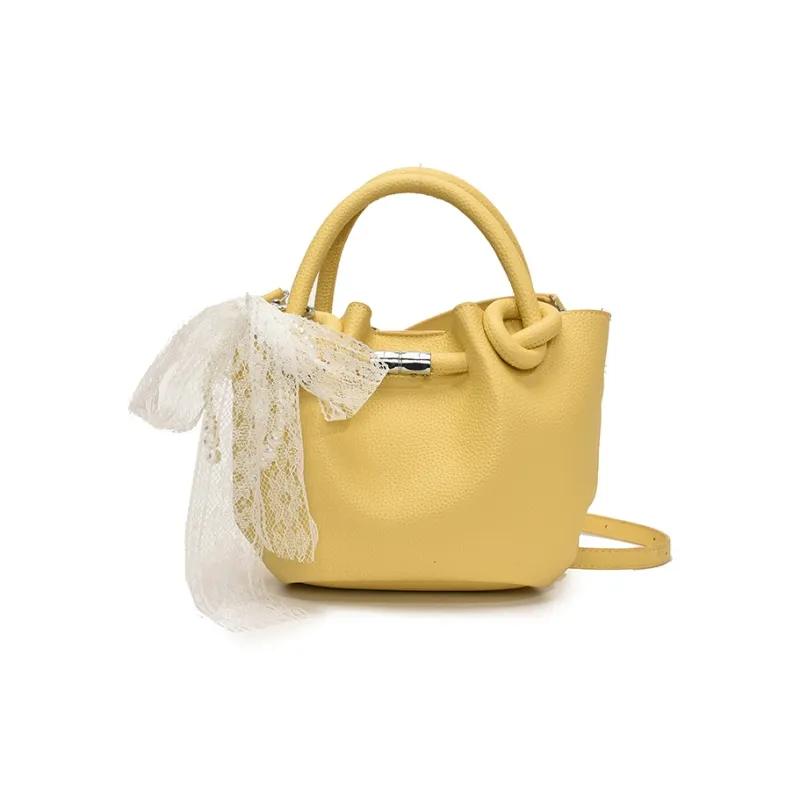 Yalu PU Shoulder Bag, Crossbody Bag, Handbag Women's Black/Yellow/Pink/Light Blue/Ecru-8
