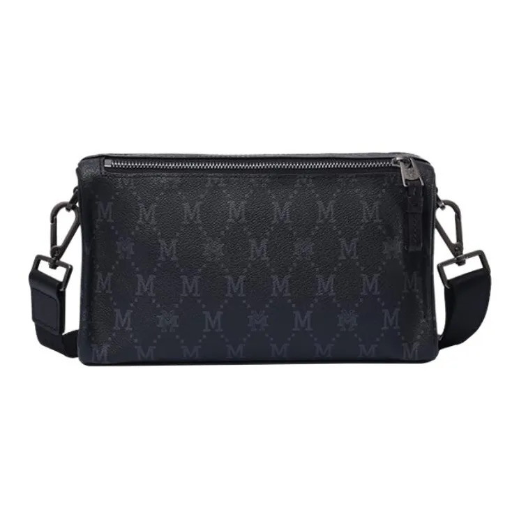 FION Mountain And Sea Journey Series Artificial Leather Fabric Shoulder Bag Men's-3
