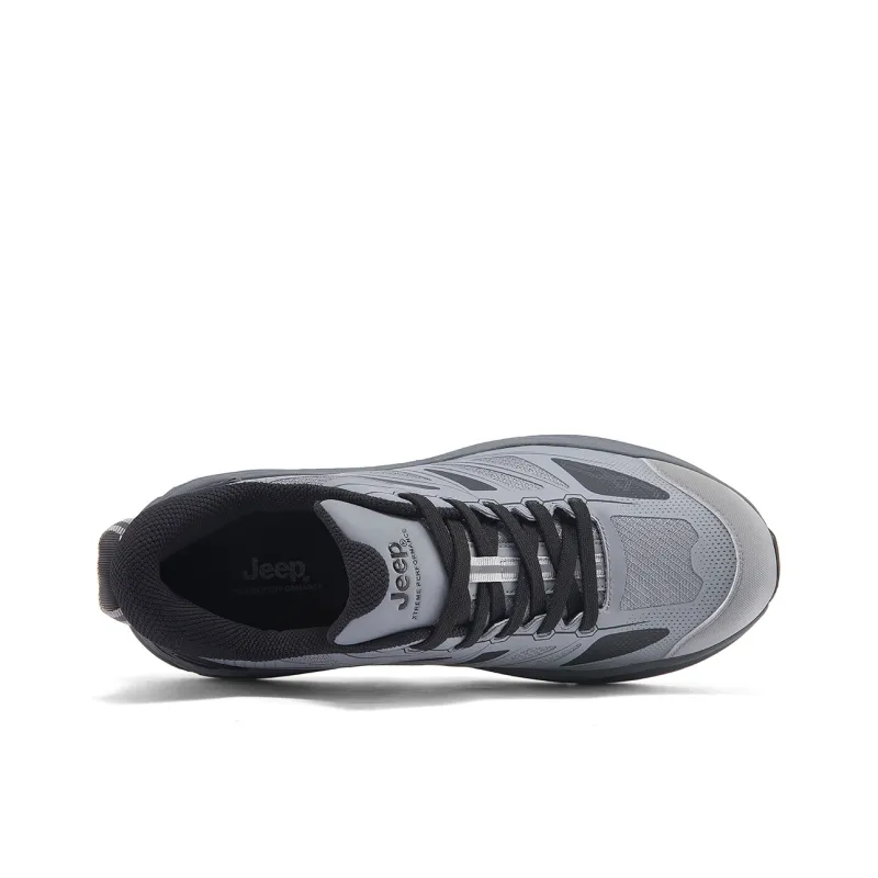 Jeep Wear-resistant And Lightweight Low-Top Trekking Shoes Men's Gray-2