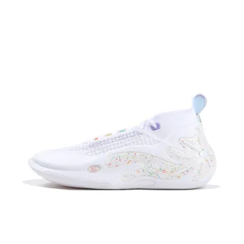 LiNing Wow11 Slip Resistant And Abrasion Resistant Coverage Mid Top Carbon Core Technology Basketball Shoes Men's White
