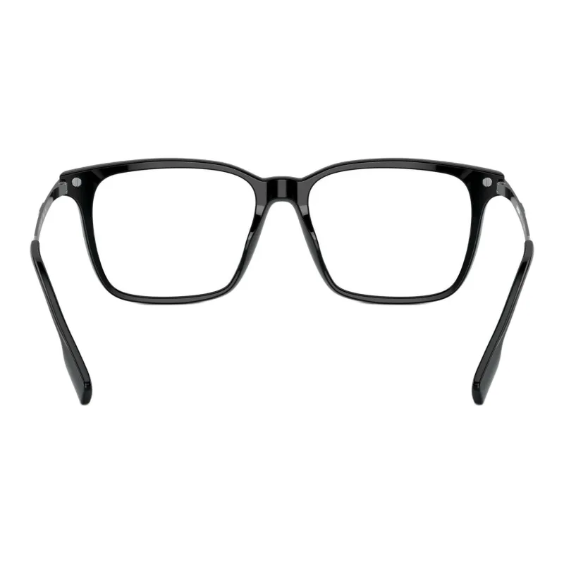 Burberry Plate Frame Square Eyeglass Frames Unisex Black-3