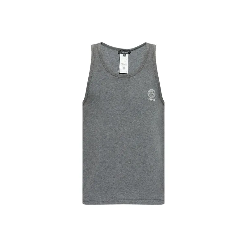 VERSACE Tank Tops Men Gray-0