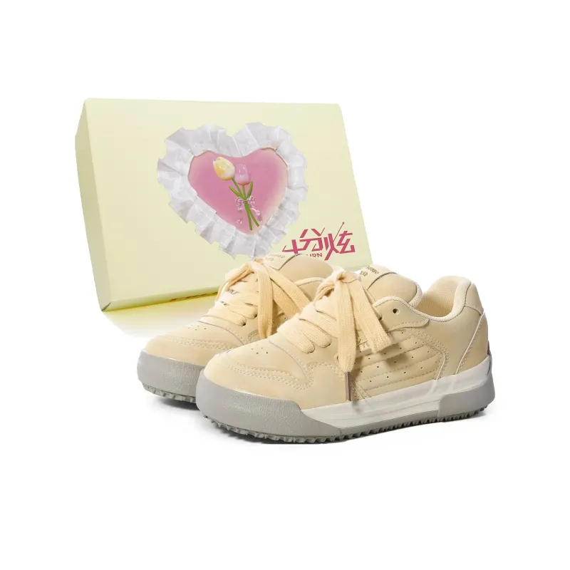 FULLXUAN Japanese Minimalism Sports Low Top Skateboard Shoes Women's-21