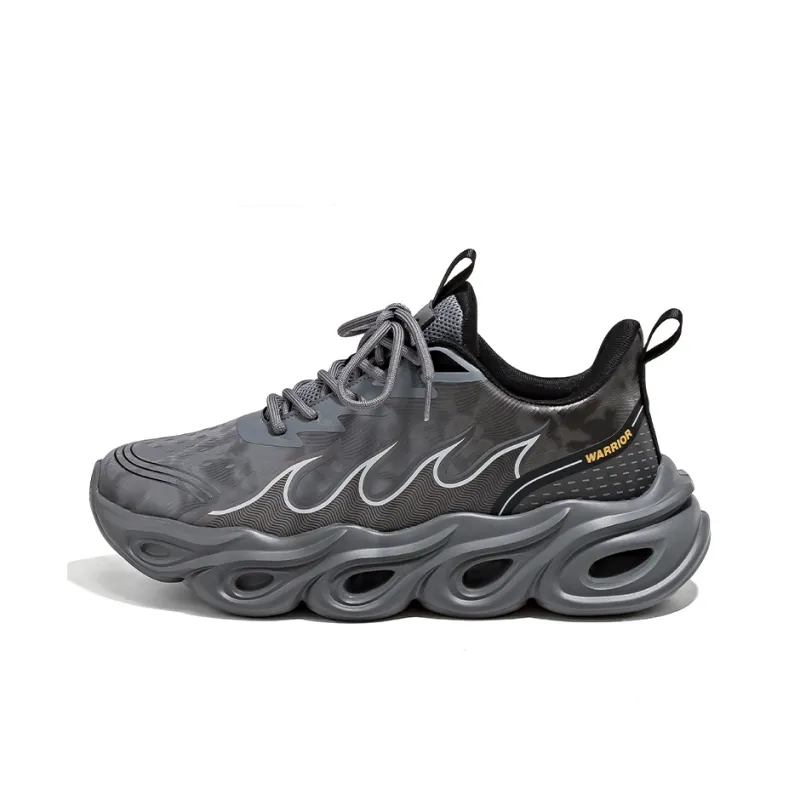 Warrior Low Top Chunky Sneakers Men's Dark Gray-0