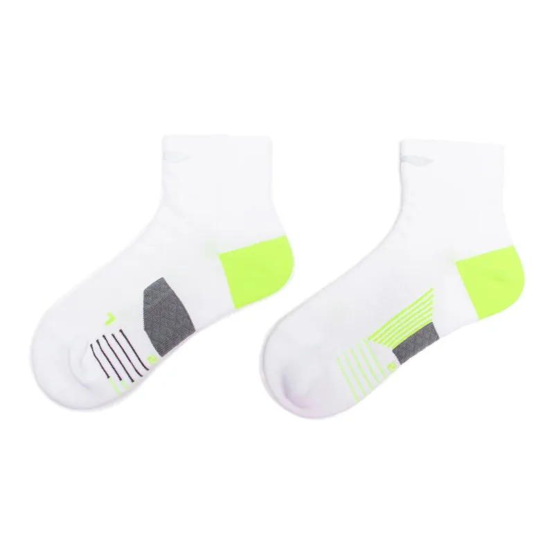LiNing Running Collection Ankle Socks Unisex 1 Pack Neon White Yellow Green-2