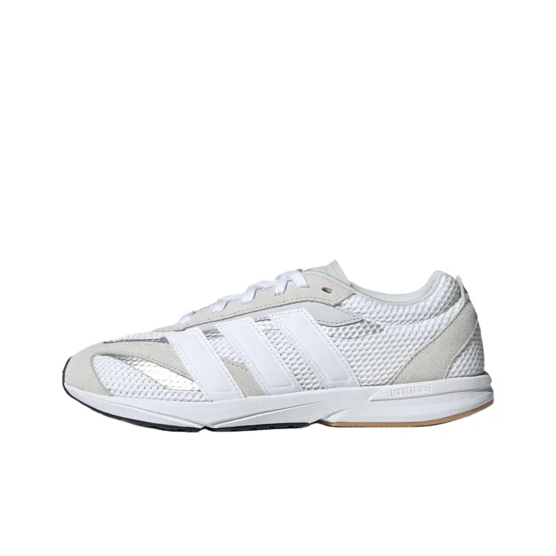 Adidas LIGHTBLAZE Abrasion Resistant Low Top Casual Running Shoes Women's Gray White-0