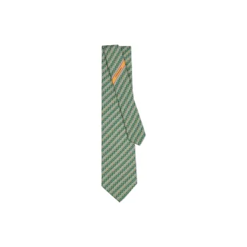 FERRAGAMO Silk Ties Men's Green