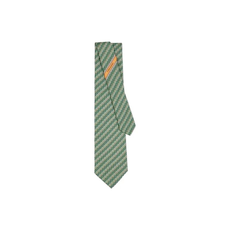FERRAGAMO Silk Ties Men's Green-0