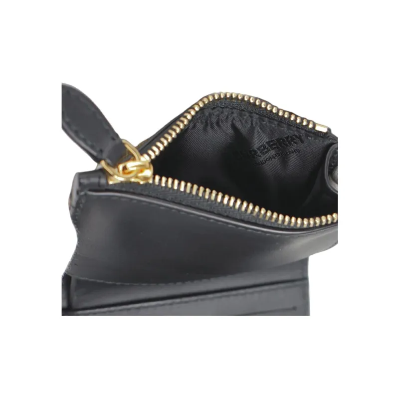 Burberry Canvas Wallet Women's Brown & Black-5