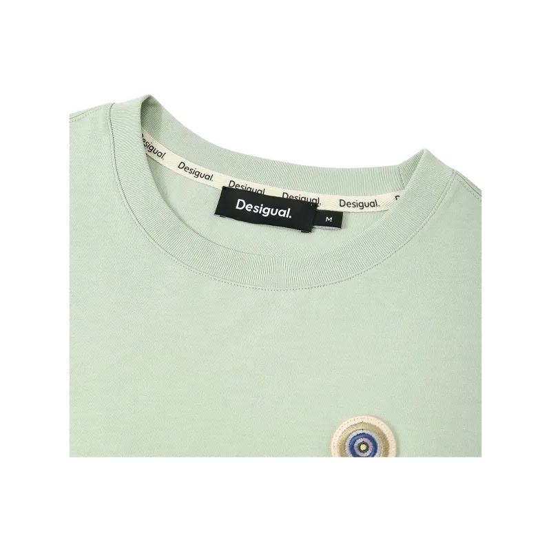 Desigual T Shirts Women's Sage Green-2