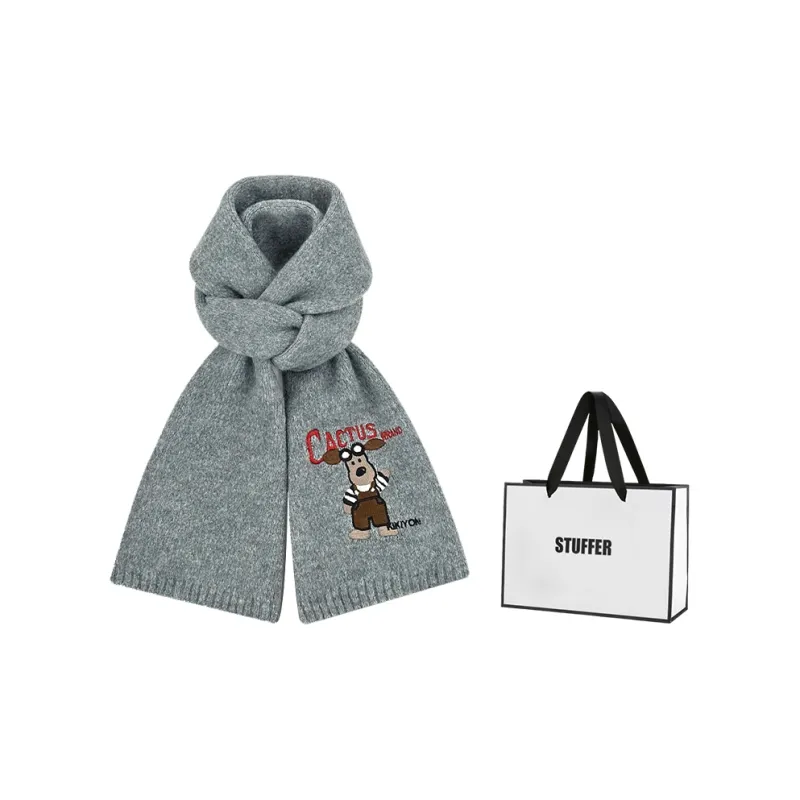 STUFFER Contains Wool Knit Scarves Unisex-24
