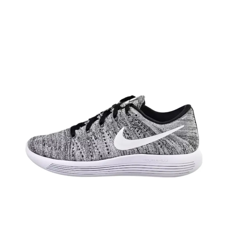 Nike LunarEpic Flyknit Abrasion Resistant Low Top Casual Running Shoes Women's Light Gray-0
