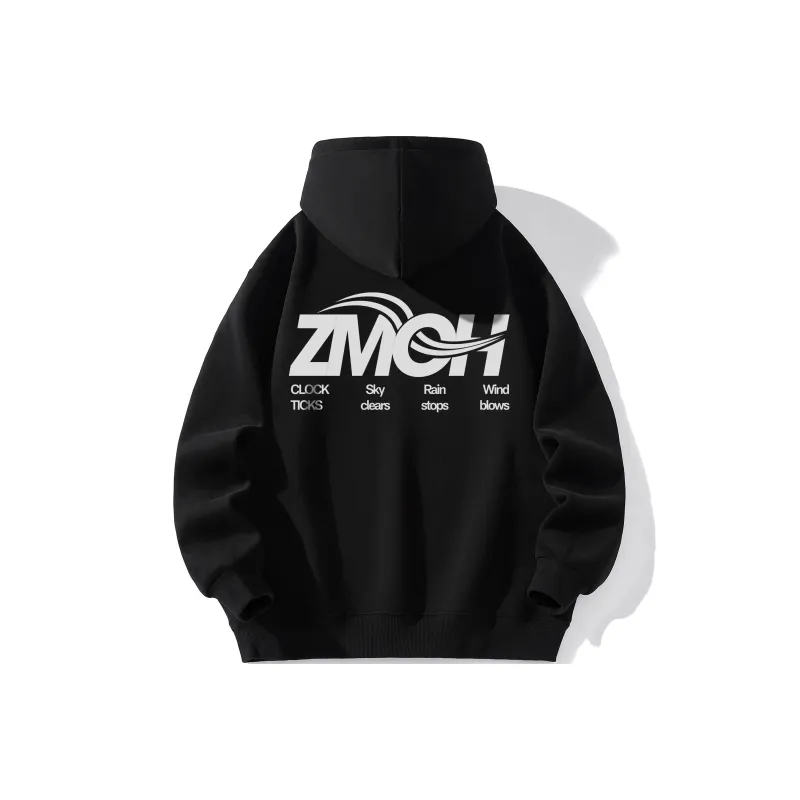ZMOH Fleece Lined Hoodie Unisex Couple's-12