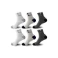[2 White, 2 Light Gray, 2 Dark Gray]·100% cotton, Odor-Resistant