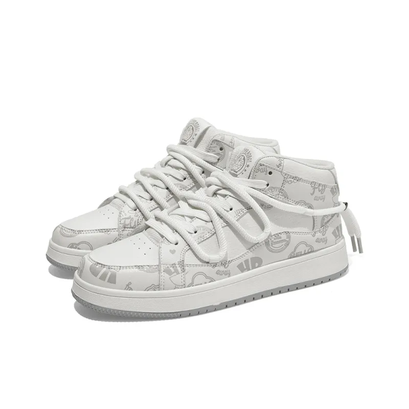 DoraemonA Mid Top Skateboard Shoes Unisex-26