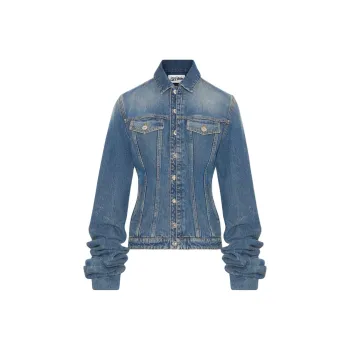 Jean Paul Gaultier Denim Jackets Women's Blue