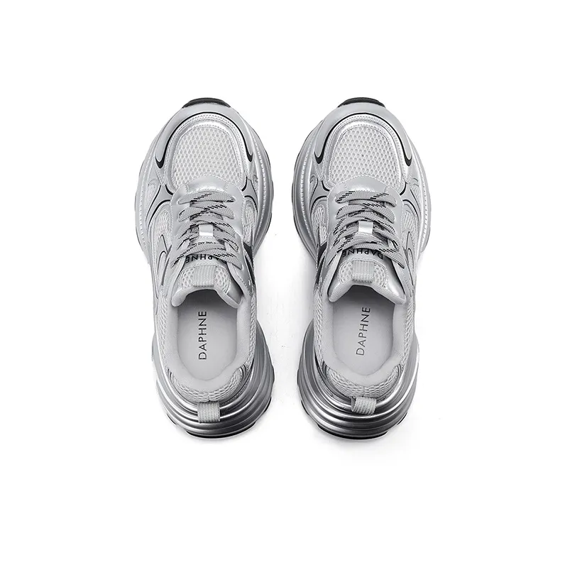 DAPHNE Abrasion Resistant Slip Resistant Low Top Chunky Sneakers Women's-3