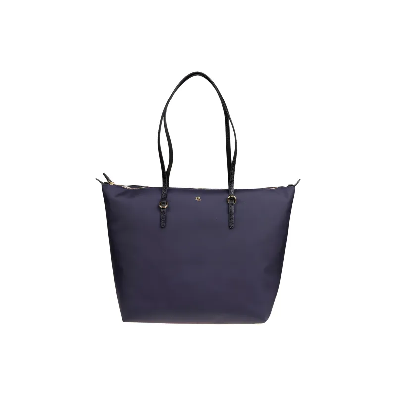 Polo Ralph Lauren Nylon Tote Bag, Shopping Bag, Handbag, Shoulder Bag Large Size Women's Blue-0