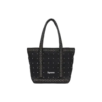 Supreme Denim Tote Bag, Shopping Bag, Handbag Unisex Black