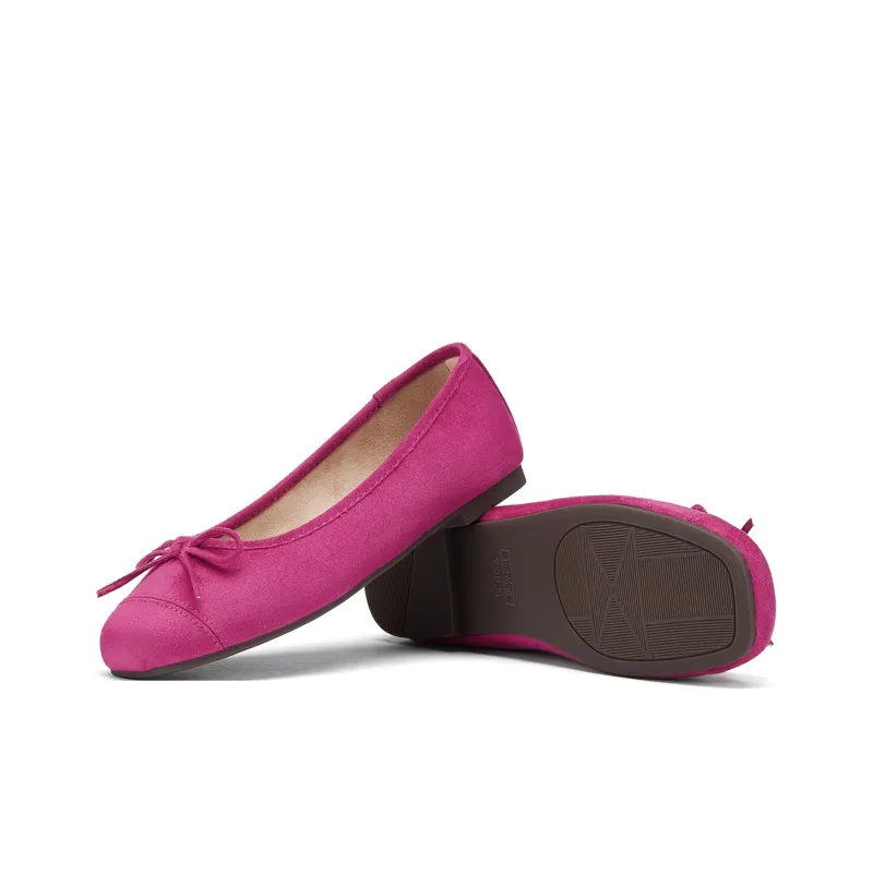 Hotwind Soft And Tender Low Vamp Suede Ballet Shoes Women's Casual Shoes Women's-4