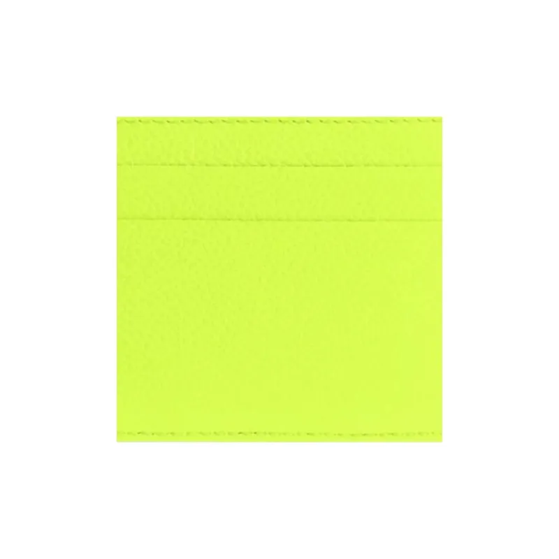 Balenciaga Cash Cow Leather Card Clip Card Holder Men's Yellow-5