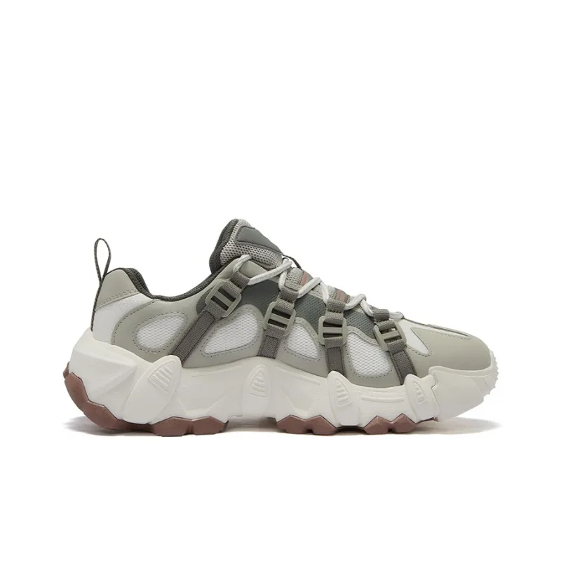 FILA FUSION EXOCET Mountains Shoes Anti-Slip Wear-Resistant Low-Top Casual Shoes Men's White Gray-1