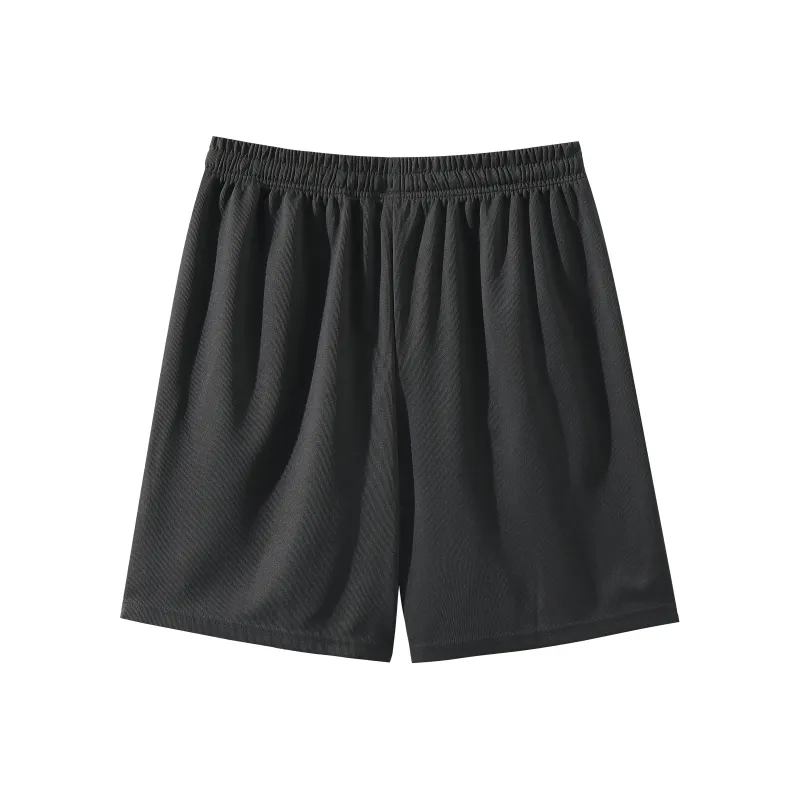 OGEK Casual Shorts Unisex Black Comes With Random Print T Shirt-3