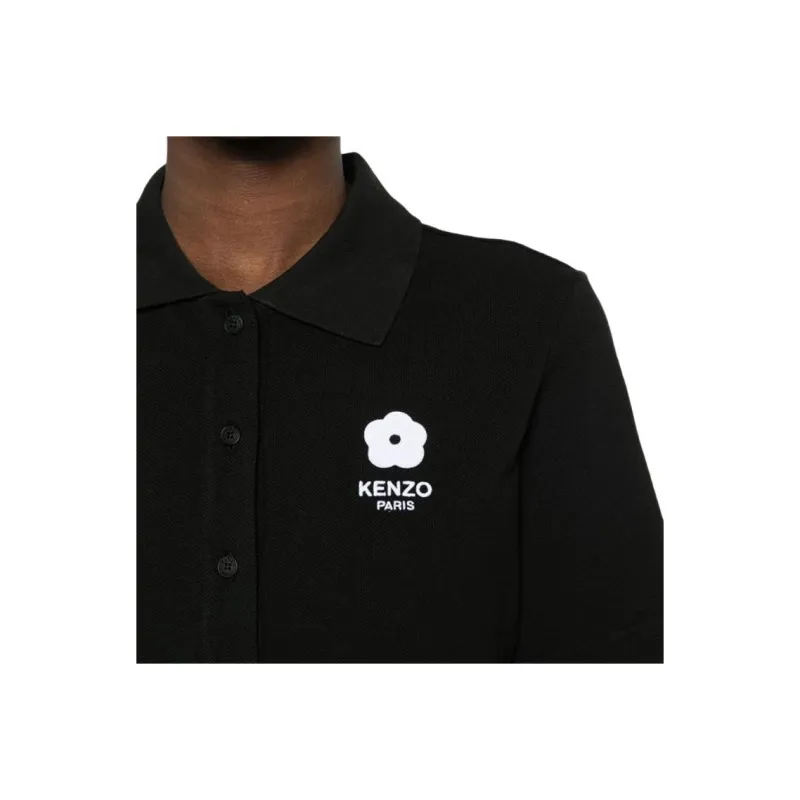KENZO Boke Flower motif Polo Dress-4