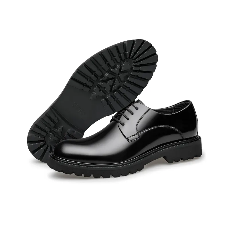 ZRO Dress Shoes Men Low Top Black/Burgundy-2