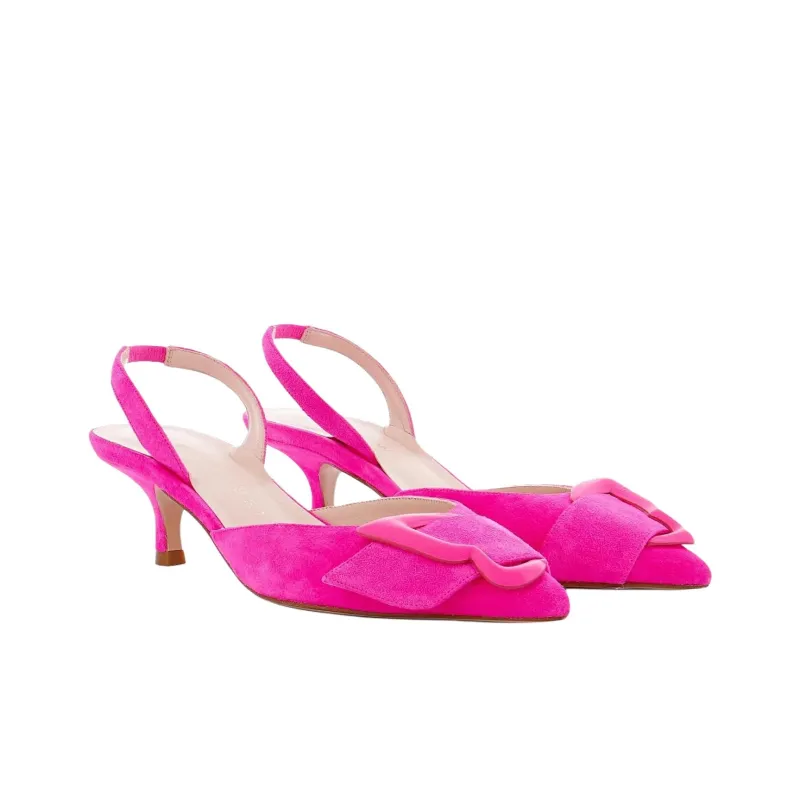 Sophia Webster Blair Slim Heel High Heels 4cm Women's Bright Pink-2