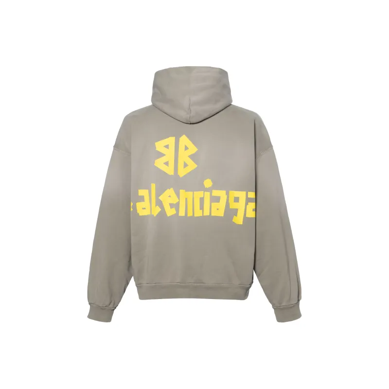 Balenciaga Tape Type Ripped Pocket Hoodie-1